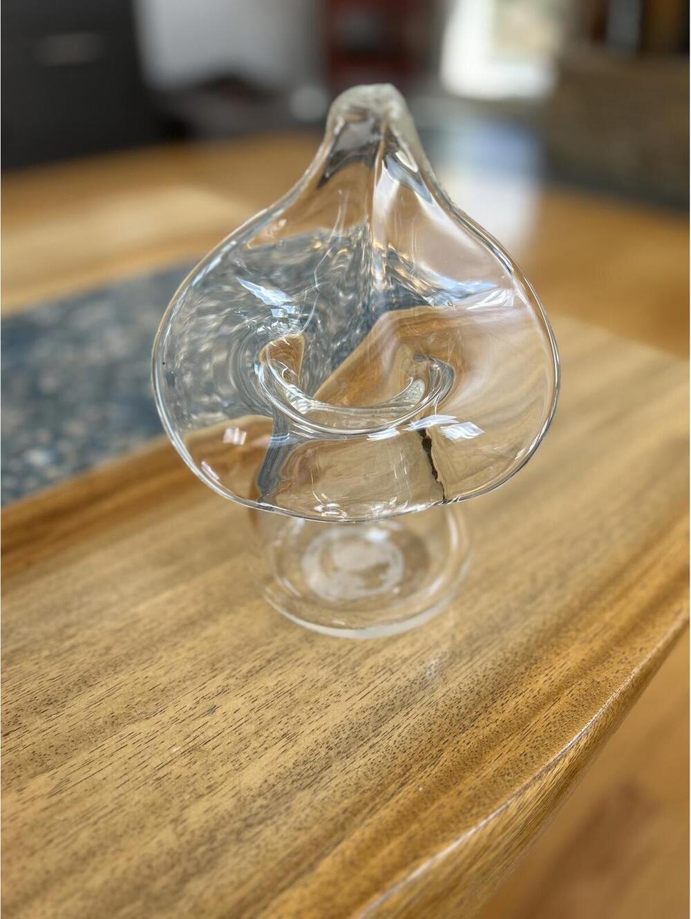 Hand Blown Glass Jack in the Pulpit Bud Vase